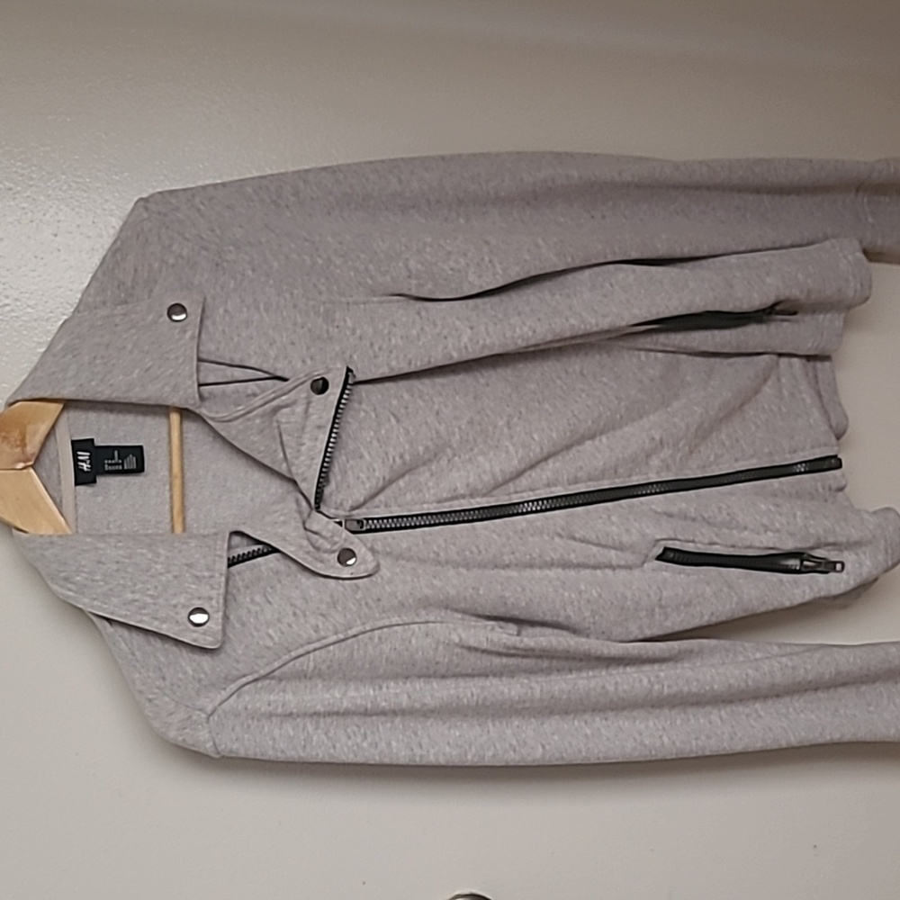 Zip Up Moto Sweater